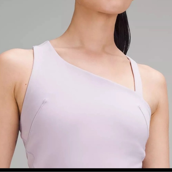 $68 Lululemon Everlux Asymmetrical Tennis Tank Top Lilac Ether - Picture 2 of 7
